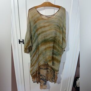High-low tie dye tunic